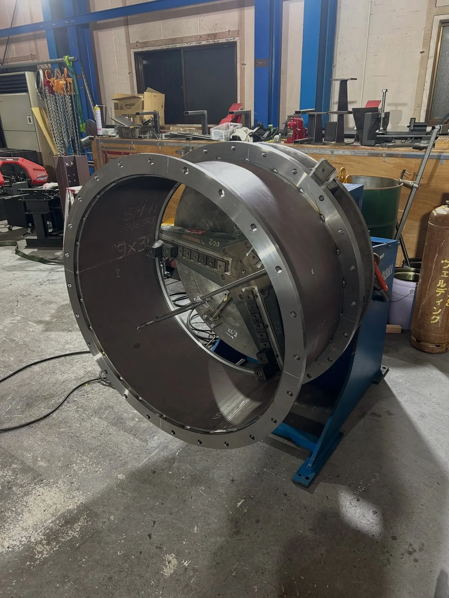 プラント向けドラム製作中🛠️