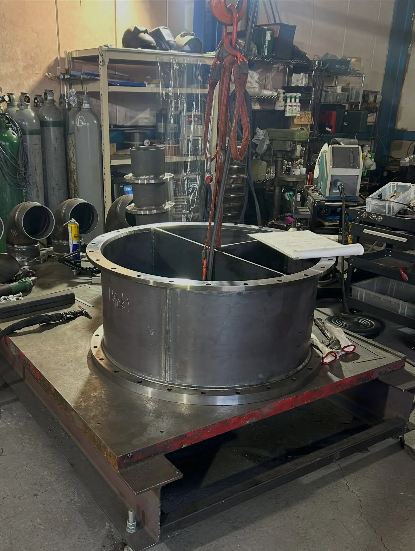 機械加工から返ってきたので、枝管の取り付け🛠️